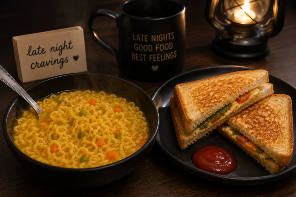 Warm food for late night cravings